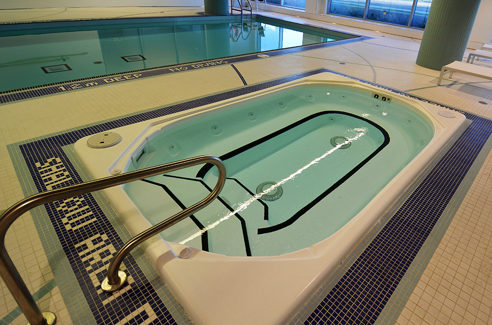Commercial hot tub installation
