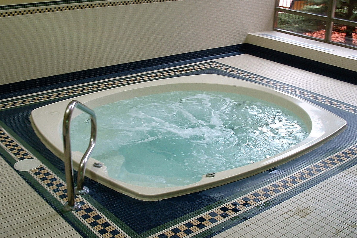 Commercial hot tub installation