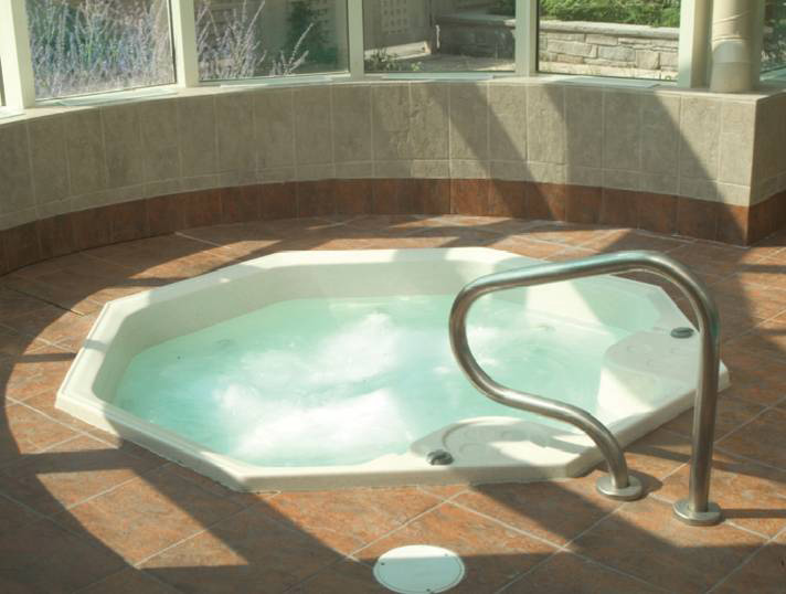 Commercial hot tub installation