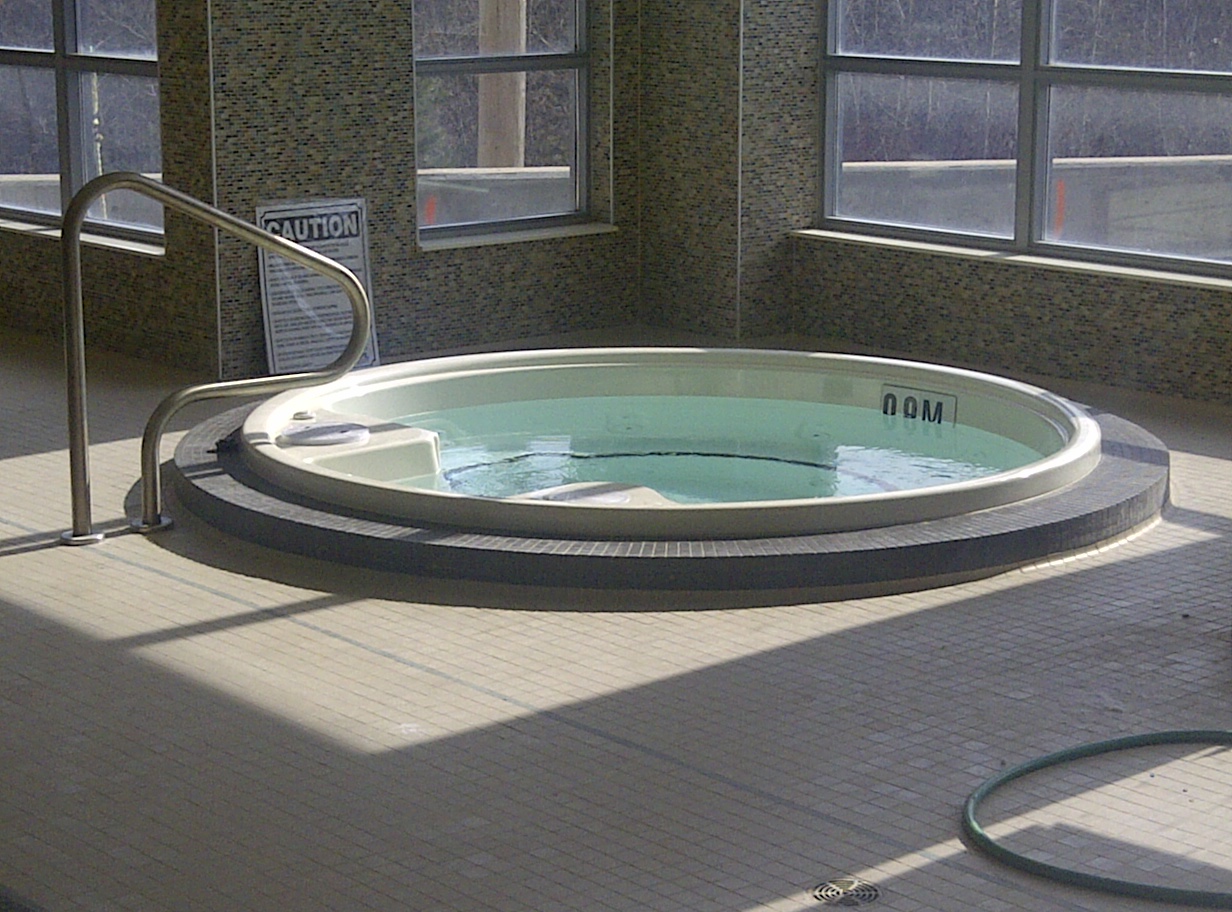 Commercial hot tub installation