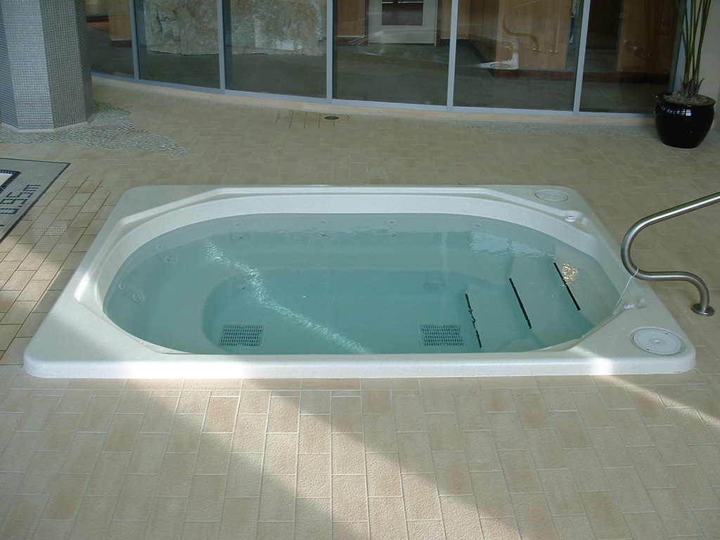 Commercial hot tub installation