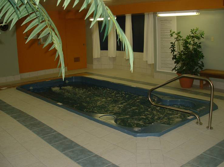 Commercial hot tub installation